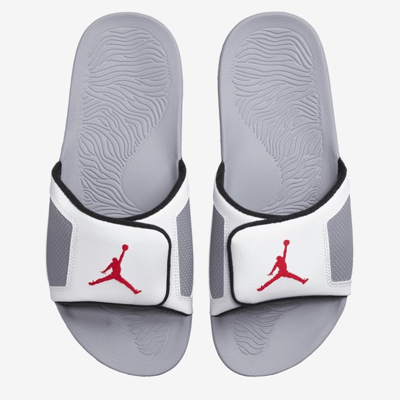 NWT Nike Air Jordan Hydro 3 Slides Summit Cement Grey 854556-101 Mens Size 13 - Picture 1 of 4